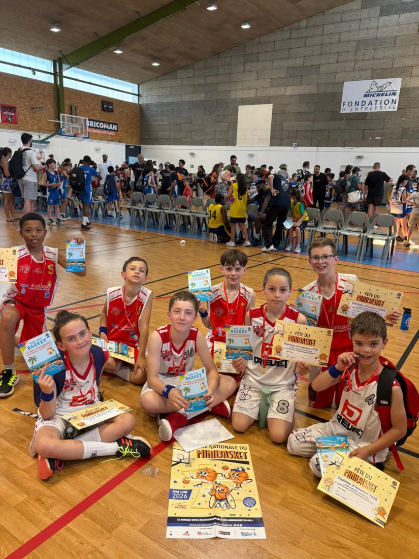 Les U11M à la Fête Nationale du Mini Basket !